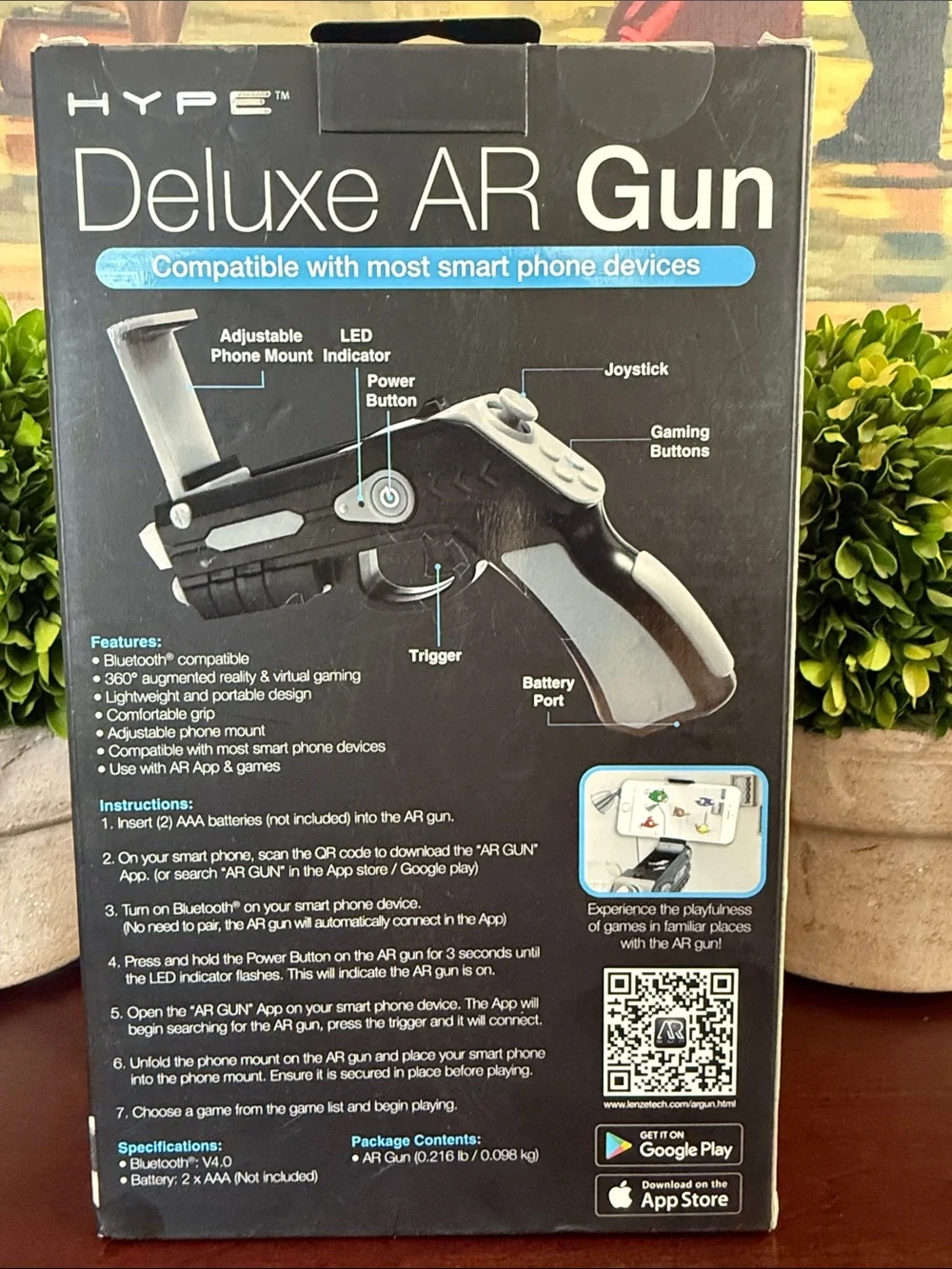 HYPE 🖤DELUXE🖤 AR GAMING GUN CONTROLLER FOR SMARTPHONE 🌟BNIB🌟